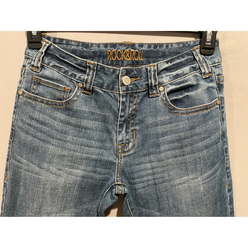 Rock & Roll Denim Boyfriend Womens Bootcut Jeans  Western 25x36(actual 34.5) - Picture 7 of 10